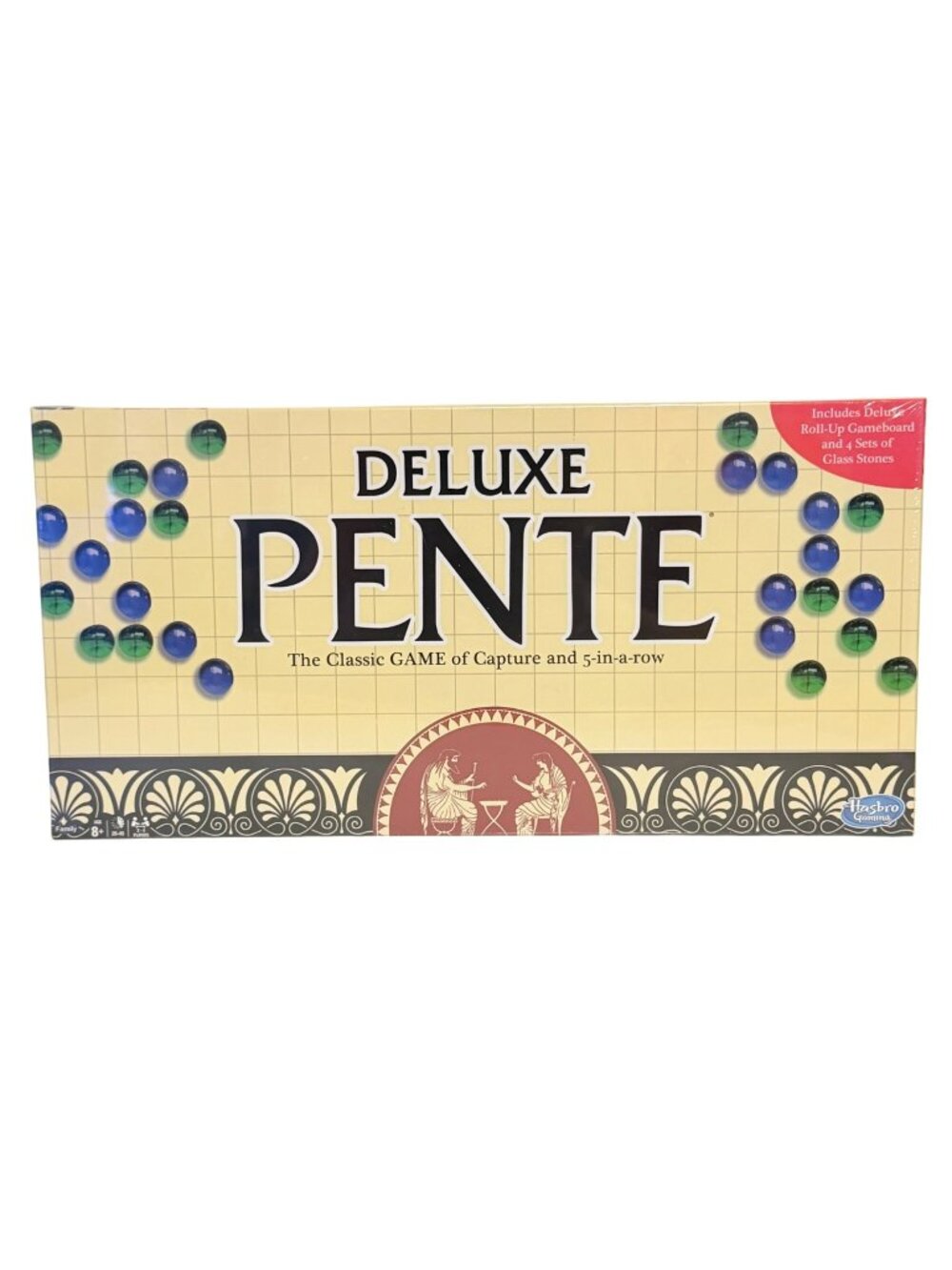 Deluxe Pente Board Game 2017 Sealed Glass Stones Strategy 5-in-a-Row